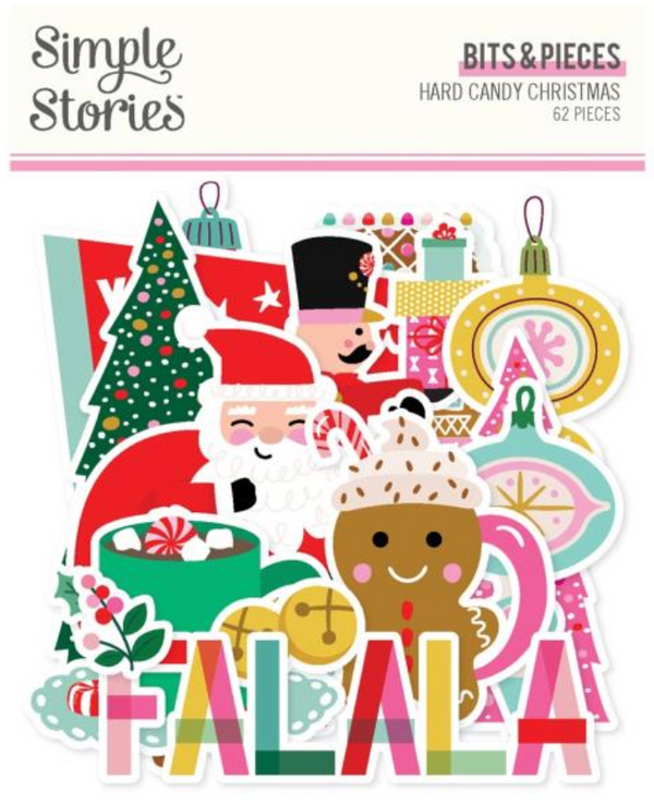 Simple Stories Hard Candy Christmas Bits & Pieces {G64}