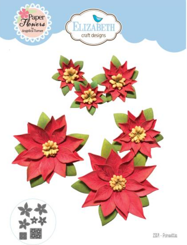 Elizabeth Craft Designs Poinsettia Metal Die Set {W73}
