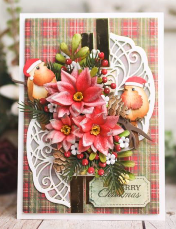 Elizabeth Craft Designs Poinsettia Metal Die Set {W73}