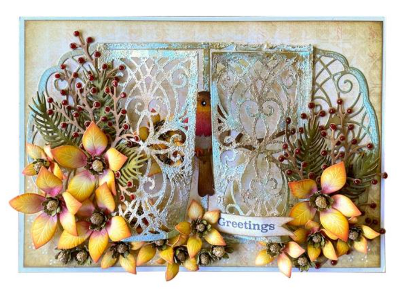 Elizabeth Craft Designs Poinsettia Metal Die Set {W73}