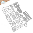 Elizabeth Craft Designs Construction Accessories Cute & Whimsical Die Set {F309}