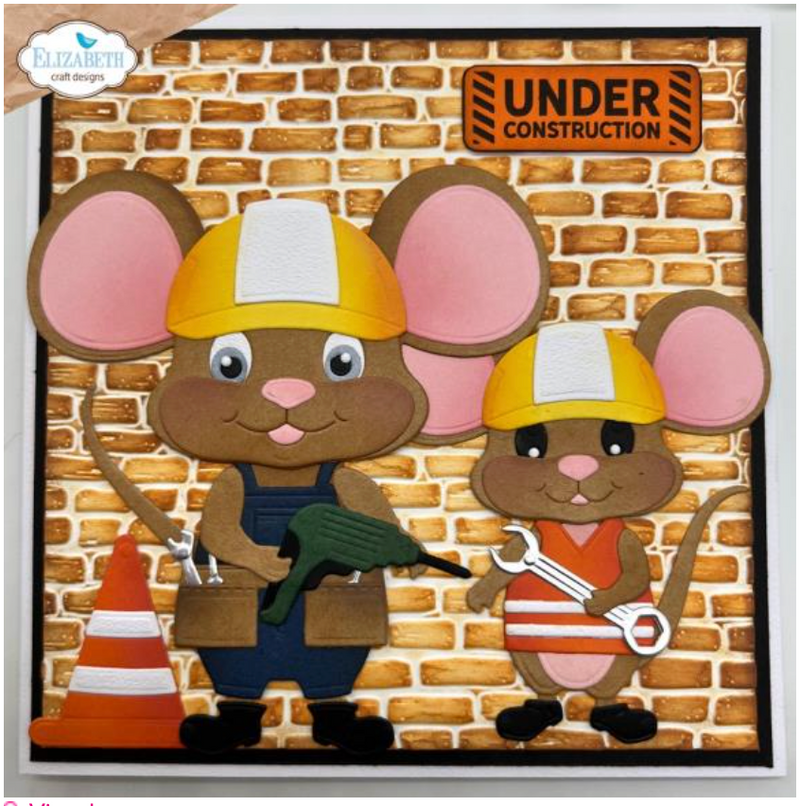 Elizabeth Craft Designs Construction Accessories Cute & Whimsical Die Set {F309}