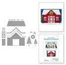 Spellbinders Country Christmas Barn Etched Dies {C314}