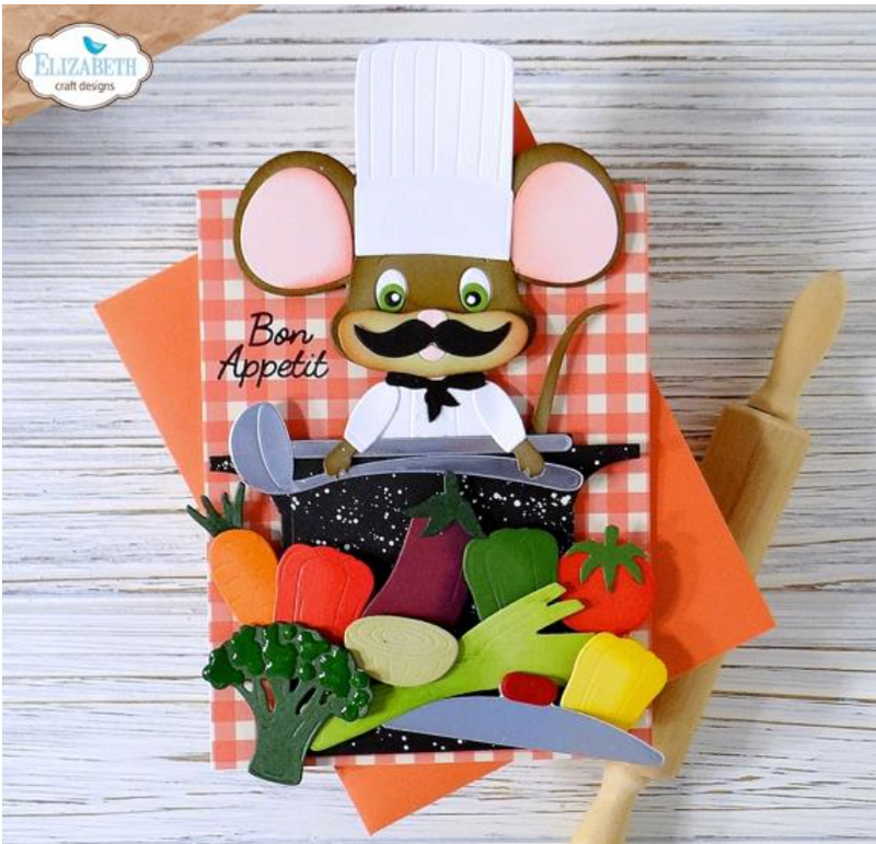 Elizabeth Craft Designs Cooking Pot Cute & Whimsical Die Set {F203}