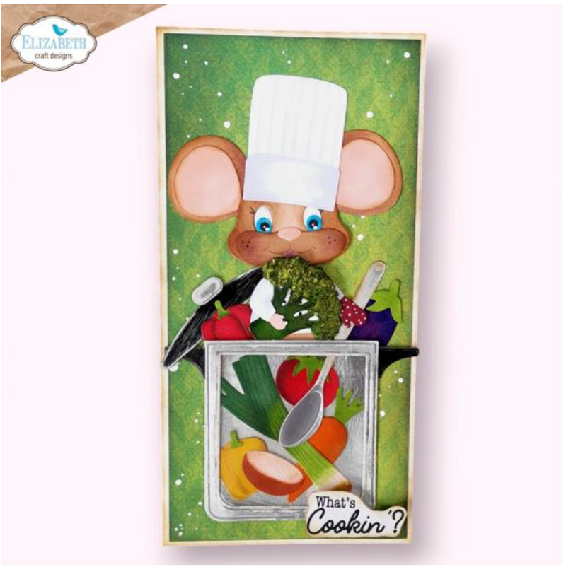 Elizabeth Craft Designs Cooking Pot Cute & Whimsical Die Set {F203}