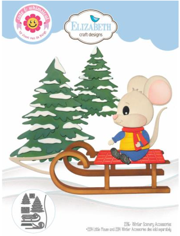 Elizabeth Craft Designs Winter Scenery Accessories Cute & Whimsical Die Set {F213}