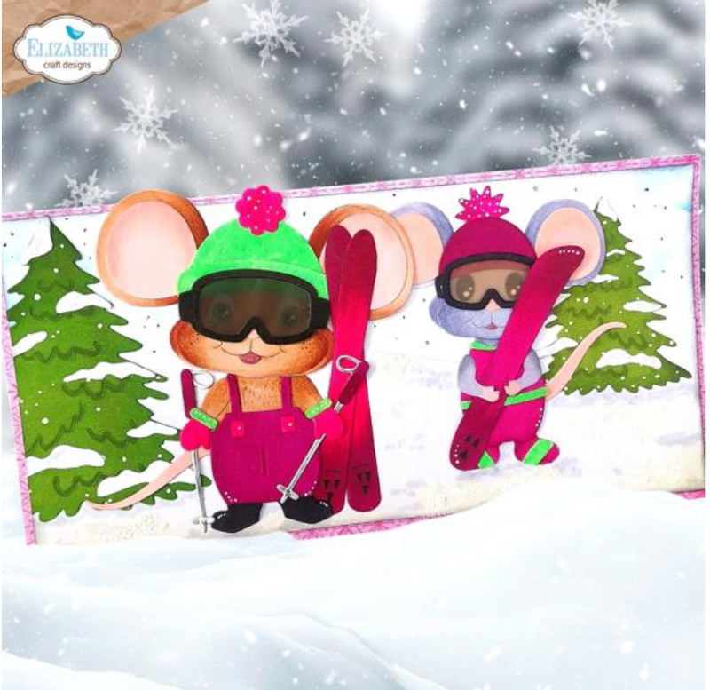 Elizabeth Craft Designs Winter Scenery Accessories Cute & Whimsical Die Set {F213}