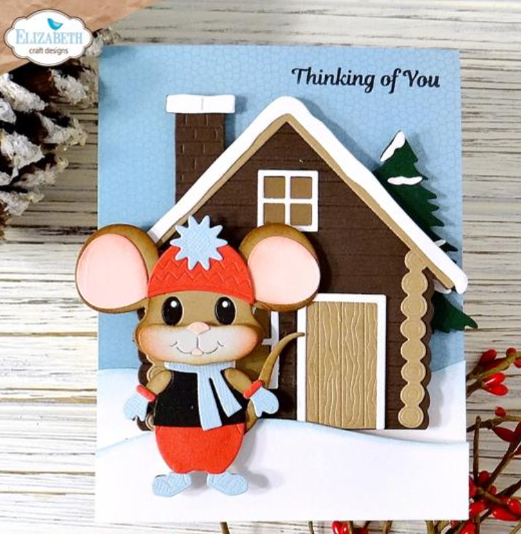 Elizabeth Craft Designs Cabin Cute & Whimsical Die Set {C505}