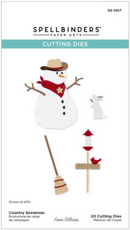 Spellbinders Country Snowman Ethched Die Set