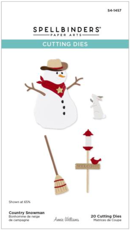 Spellbinders Country Snowman Ethched Die Set {W33}