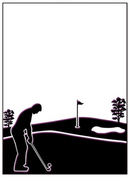 5x7 Golfing Day Embossing Folder