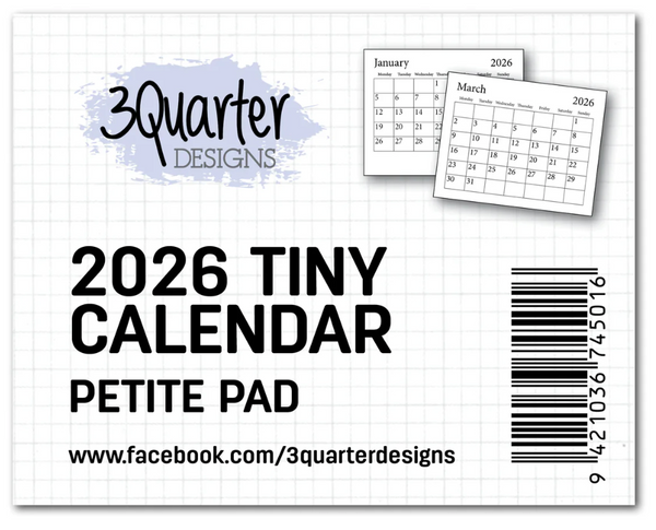 3Quarters Design Mini Calendar 2026 {G207}