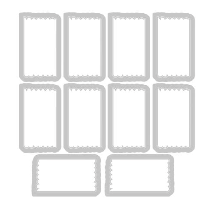 Sizzix 49 and Market A5 Tab Alphabet Clear Stamps & Framelits Dies {W93}