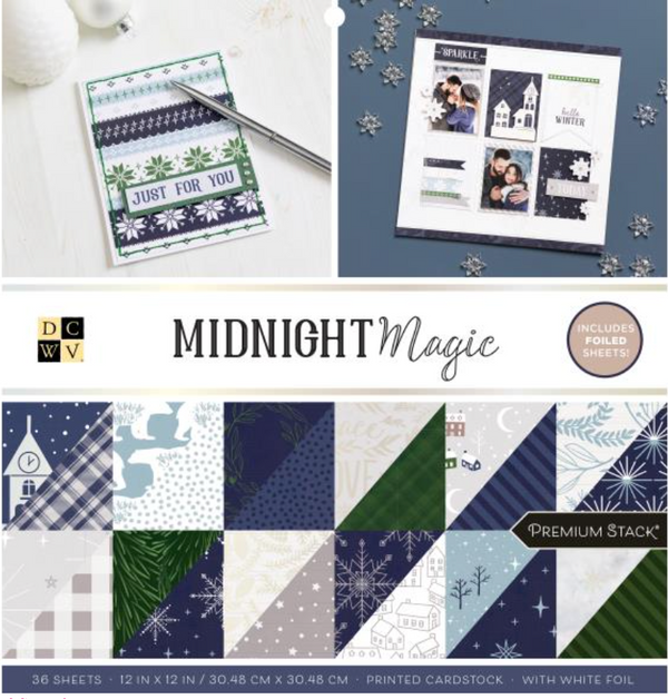 DCWV 12x12 Midnight Magic Paper Pad {B600}