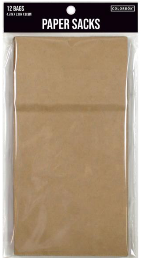 Colorbok 4.7"x8.9" Kraft Medium Paper Gift Bags {W92}