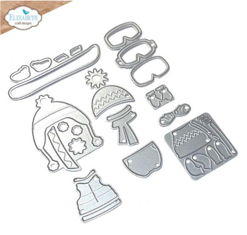 Elizabeth Craft Designs Little Mouse Winter Accessories Cute & Whimsical Die Set {F115}