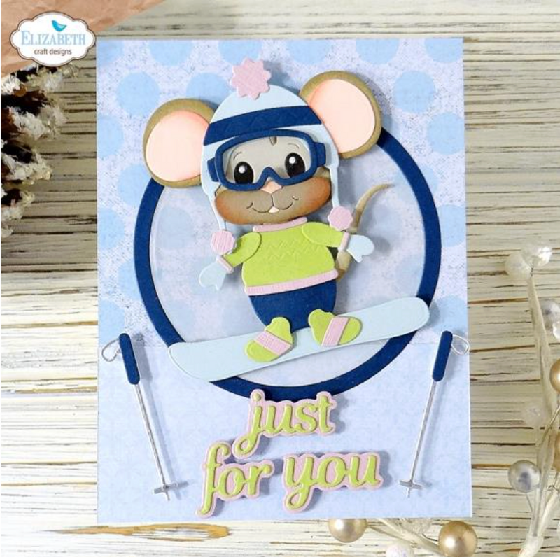 Elizabeth Craft Designs Little Mouse Winter Accessories Cute & Whimsical Die Set {F115}