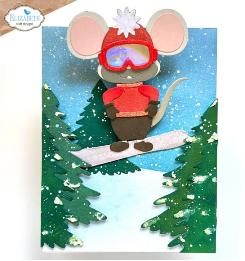 Elizabeth Craft Designs Little Mouse Winter Accessories Cute & Whimsical Die Set {F115}