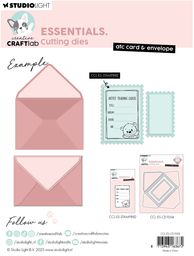 Studio Light ATC Card & Envelope Essentials Cutting Die {X134}