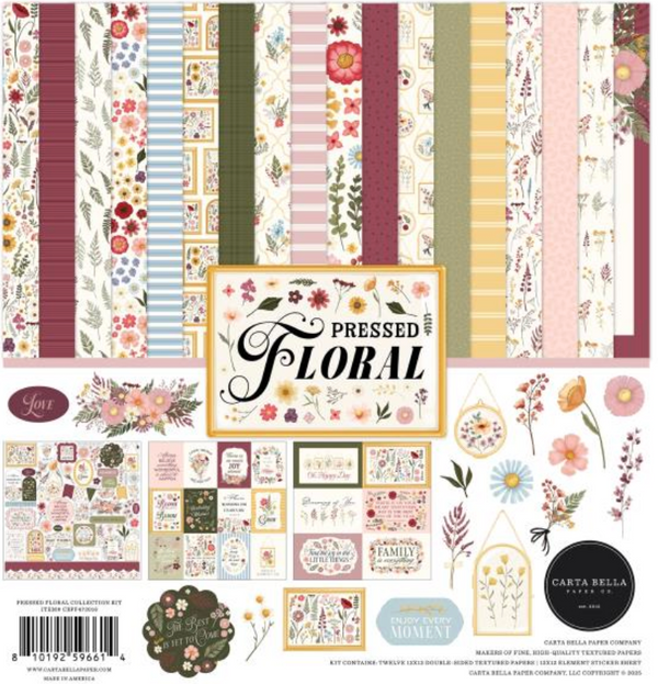 Carta Bella 12x12 Pressed Floral Collection Kit {B523}