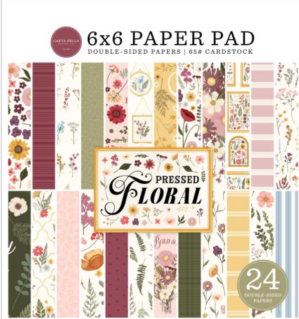 Carta Bella 6x6 Pressed Floral Paper Pad {B616}