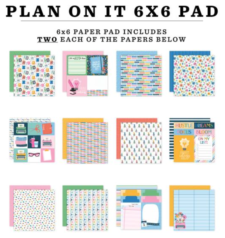 Echo Park 6x6 Plan on It Paper Pad {C422}