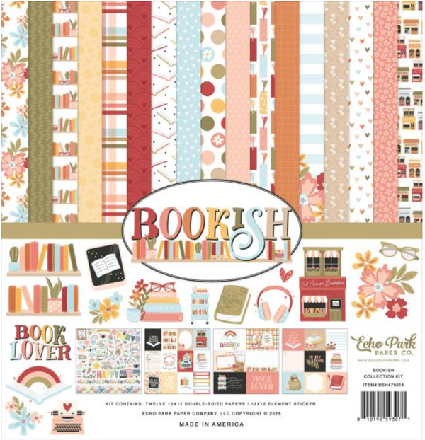 Echo Park 12x12 Bookish Collection Kit {B217}