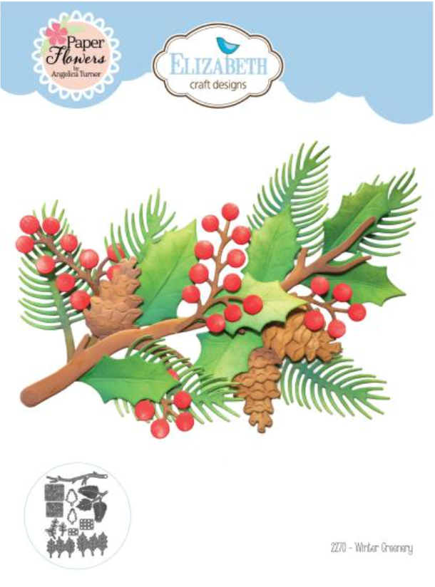 Elizabeth Craft Designs Winter Greenery Metal Die {X148}