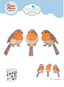 Elizabeth Craft Designs Festive Robin Metal Die {X112}