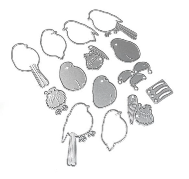 Elizabeth Craft Designs Festive Robin Metal Die {X112}