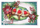 Elizabeth Craft Designs Festive Robin Metal Die {X112}