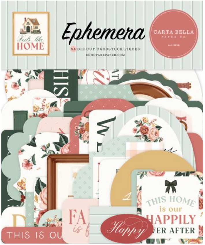 Carta Bella Feels Like Home Icons Ephemera {D168}