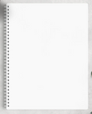 Frosted Transparent 8.5x11 Reusable Sticker Storage Book {C62}