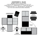 49 and Market 6x8 Black Assortment