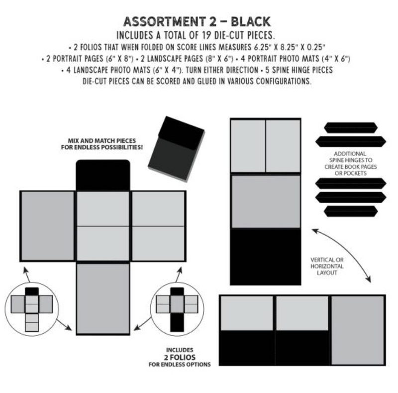 49 and Market 6x8 Black Assortment