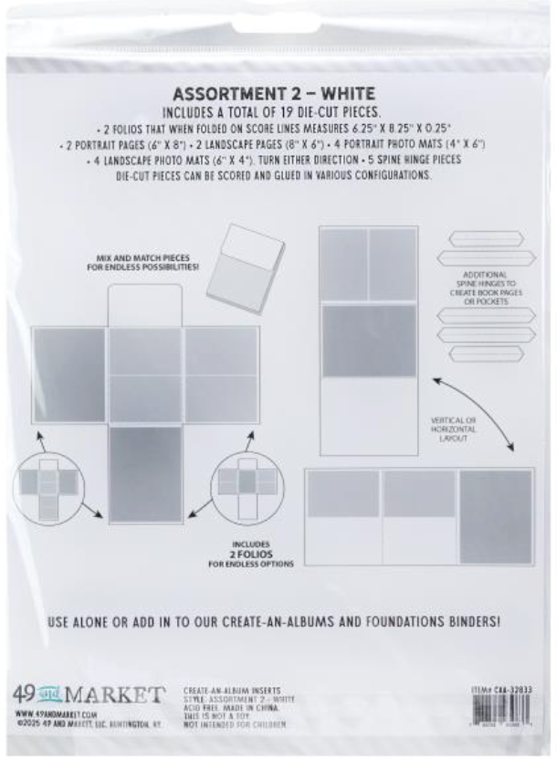 49 and Market 6x8 White Assortment