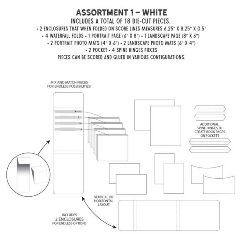 49 and Market 6x8 White Assortment