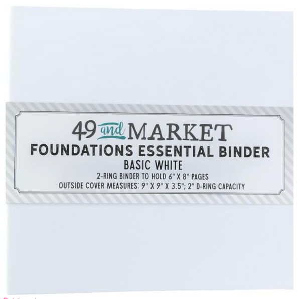 49 and Market 9x9 White Foundations Binder {F404}