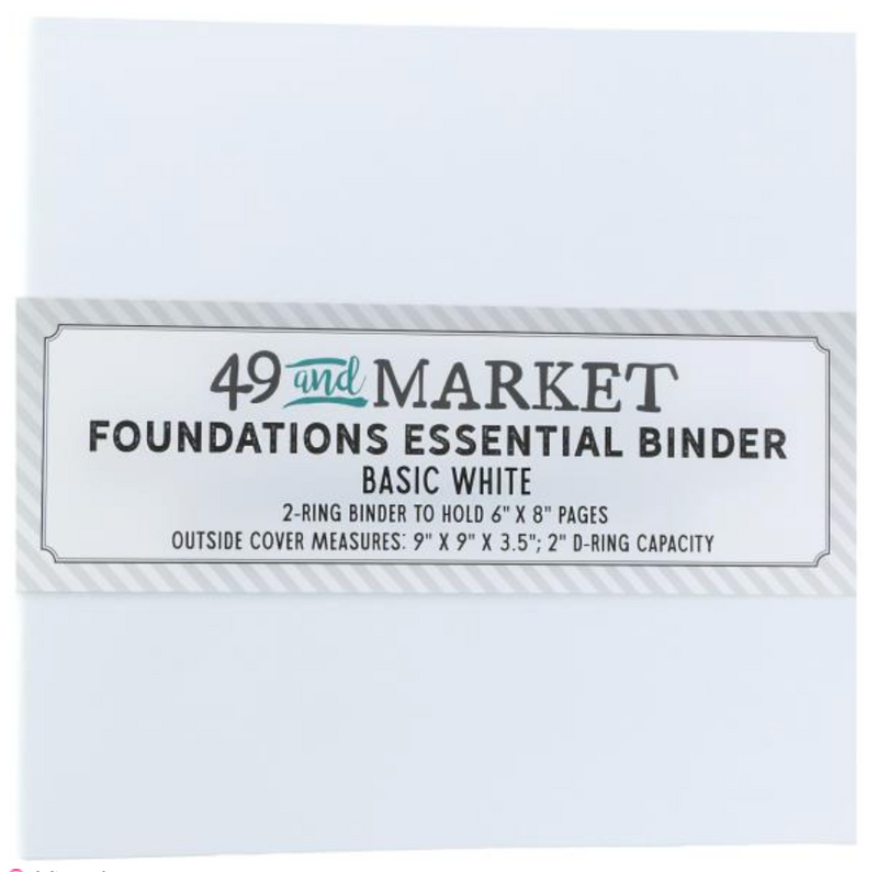 49 and Market 9x9 White Foundations Binder {F404}