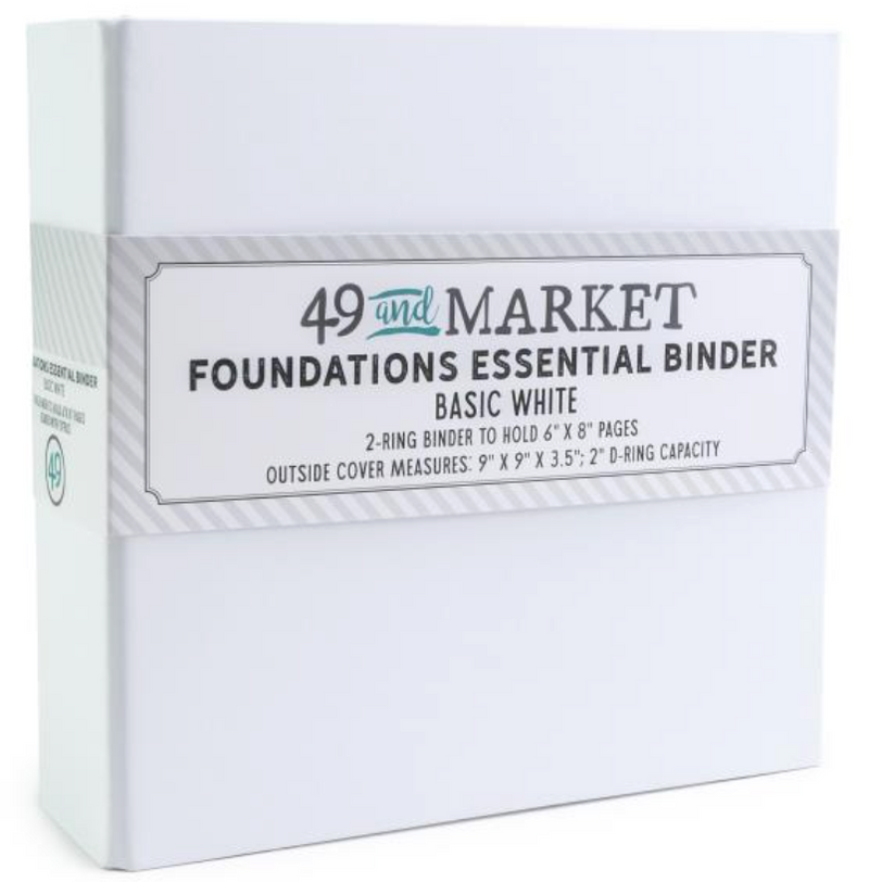 49 and Market 9x9 White Foundations Binder {F404}