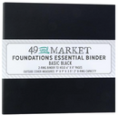49 and Market 9x9 Black Foundations Binder {F405}