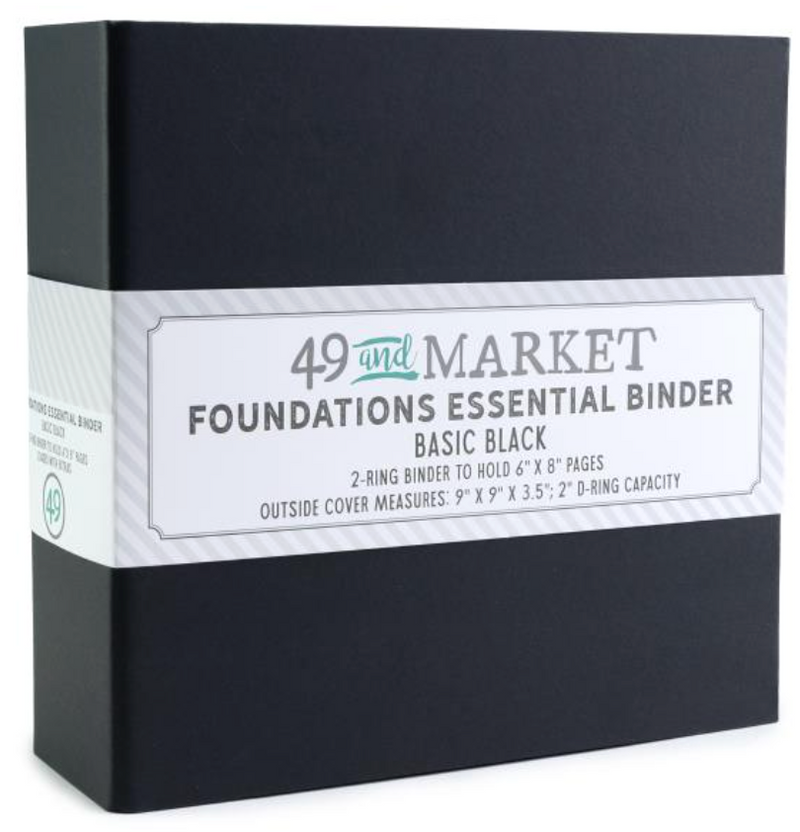 49 and Market 9x9 Black Foundations Binder {F405}
