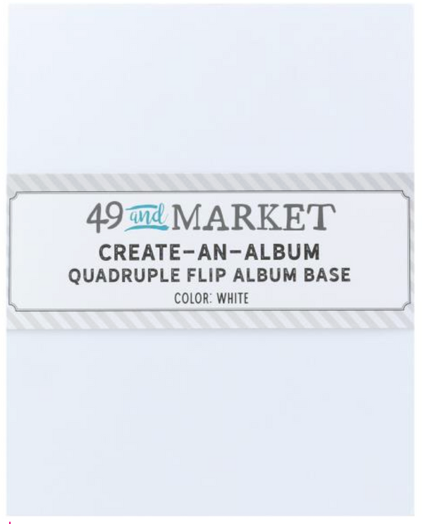 49 and Market White Create-an-Album Quadruple Flip Album Base {F406}