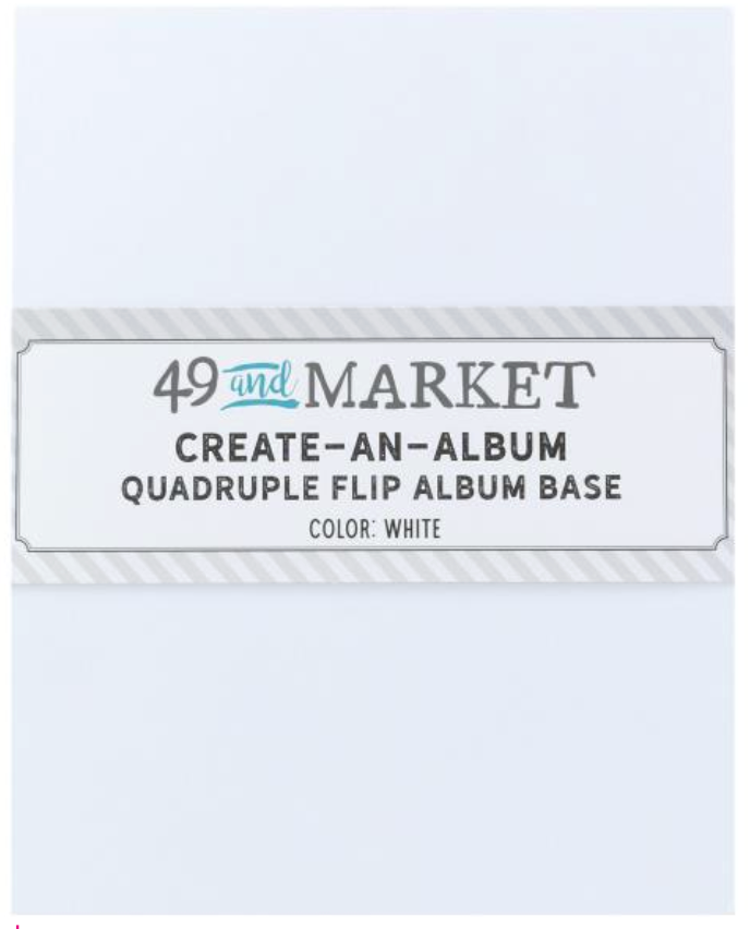 49 and Market White Create-an-Album Quadruple Flip Album Base {F406}
