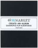 49 and Market Black Create-an-Album Quadruple Flip Album Base {F401}