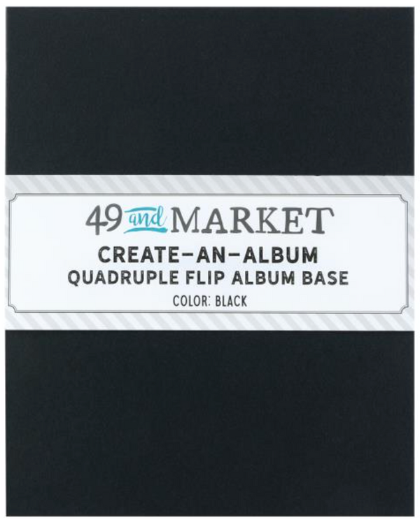 49 and Market Black Create-an-Album Quadruple Flip Album Base {F401}