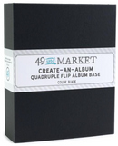 49 and Market Black Create-an-Album Quadruple Flip Album Base {F401}