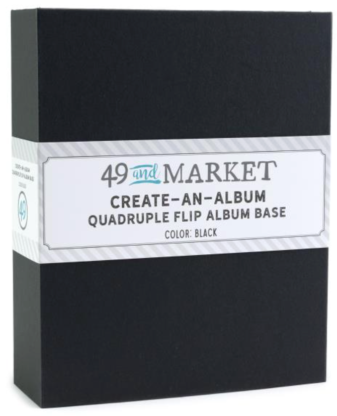 49 and Market Black Create-an-Album Quadruple Flip Album Base {F401}