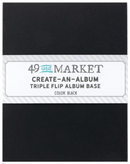 49 and Market Black Create-an-Album Triple Flip Album Base {F403}