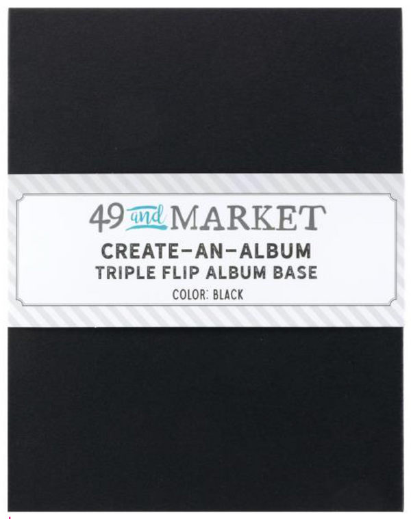 49 and Market Black Create-an-Album Triple Flip Album Base {F403}